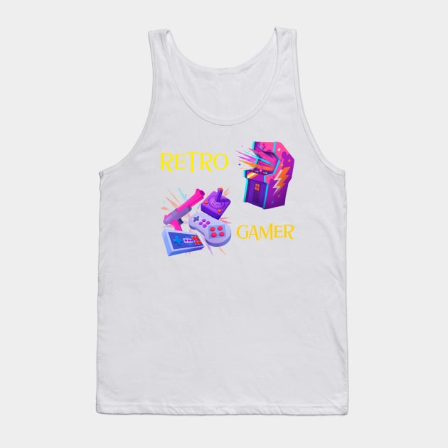 Retro Gamer Tank Top by Aversome